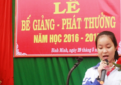 Lễ bế giảng và tổng kết năm học 2016 - 2017